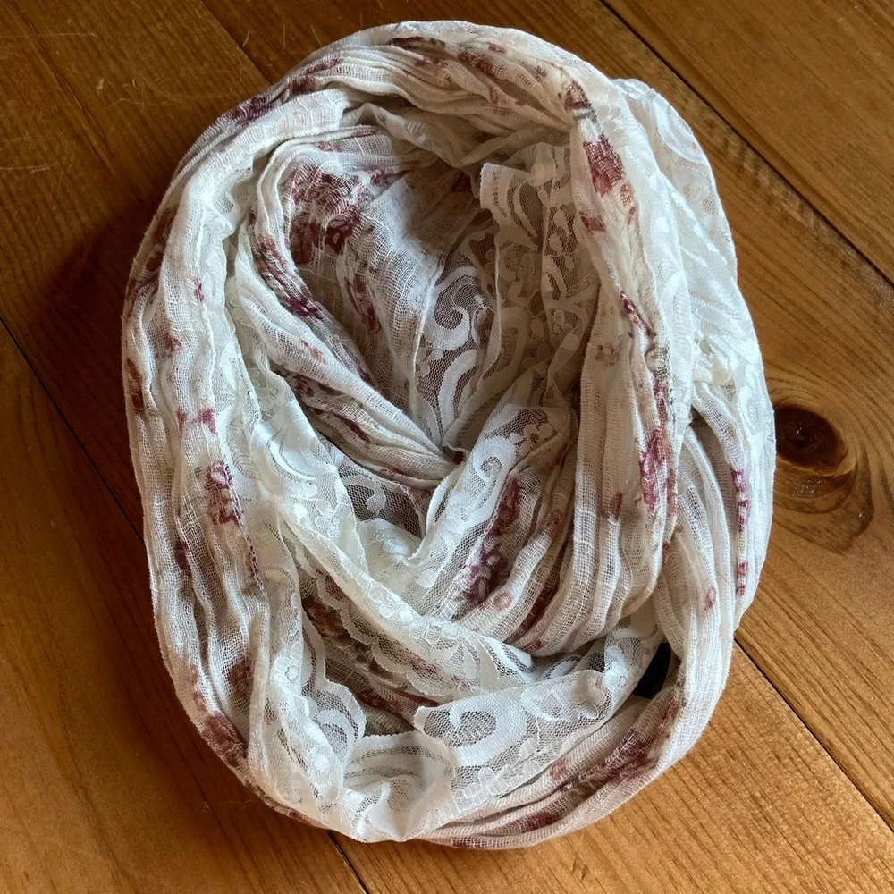 Lace Infinity Scarf - Picture 1 of 3